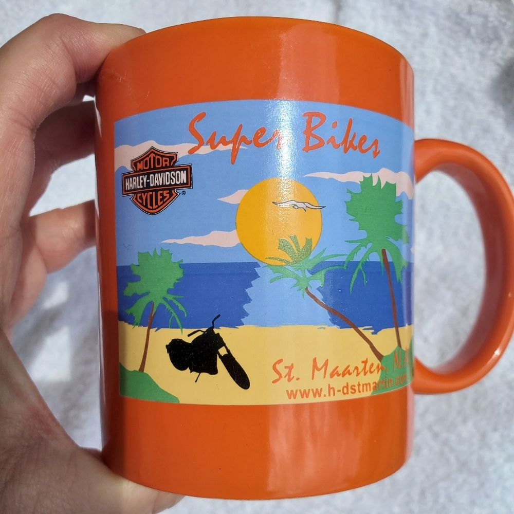 Harley Davidson St Maarten Super Biker Mug Coffee Cup